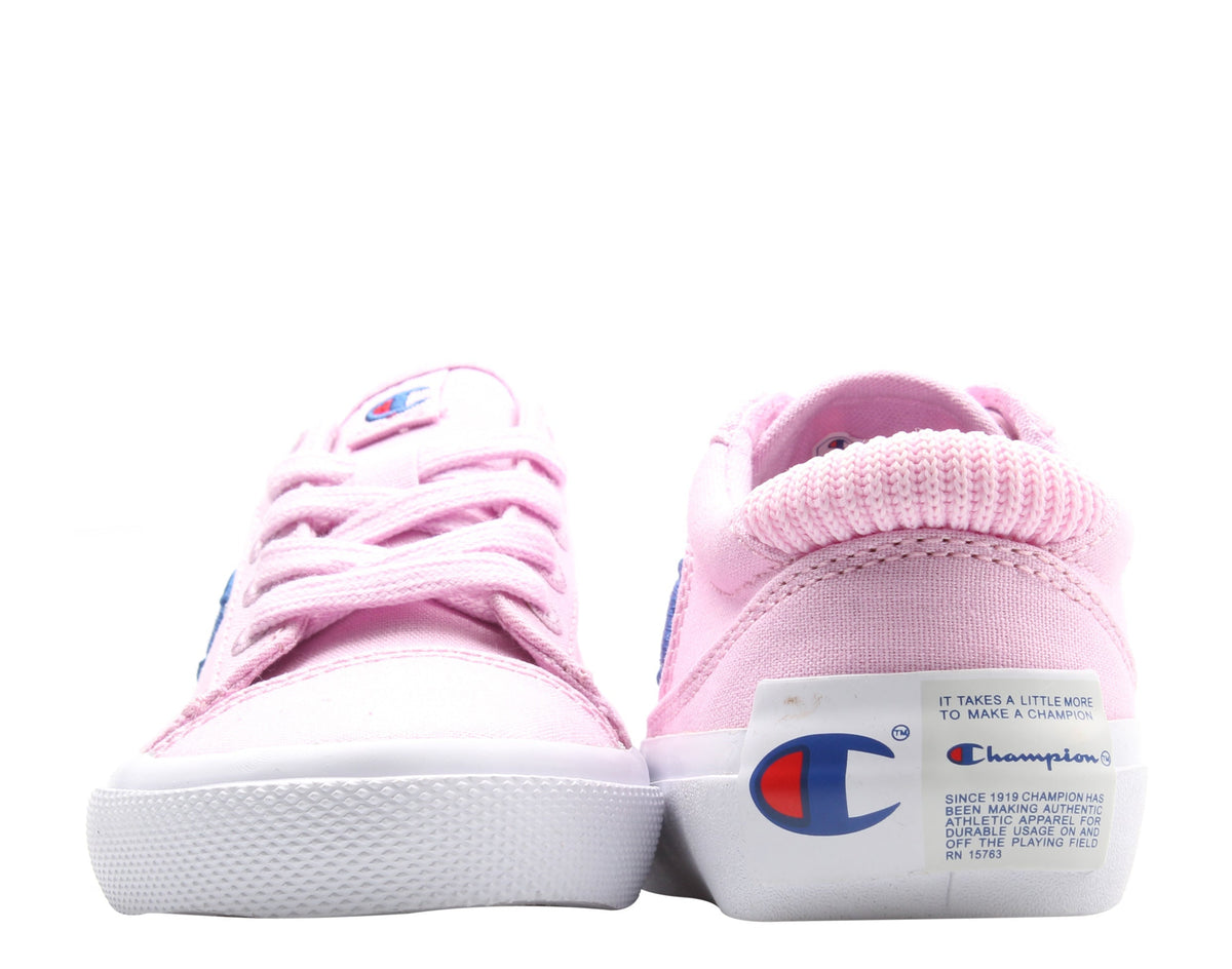Champion Life Fringe Lo Cake Little Kids' (PS) Sneakers — Ice/Pink Canvas Low-Top