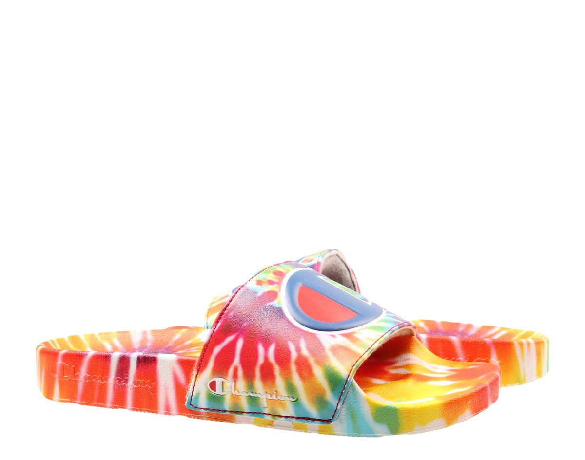 Champion Life IPO Tie Dye Rainbow Big Kids' (GS) Slides — Multi