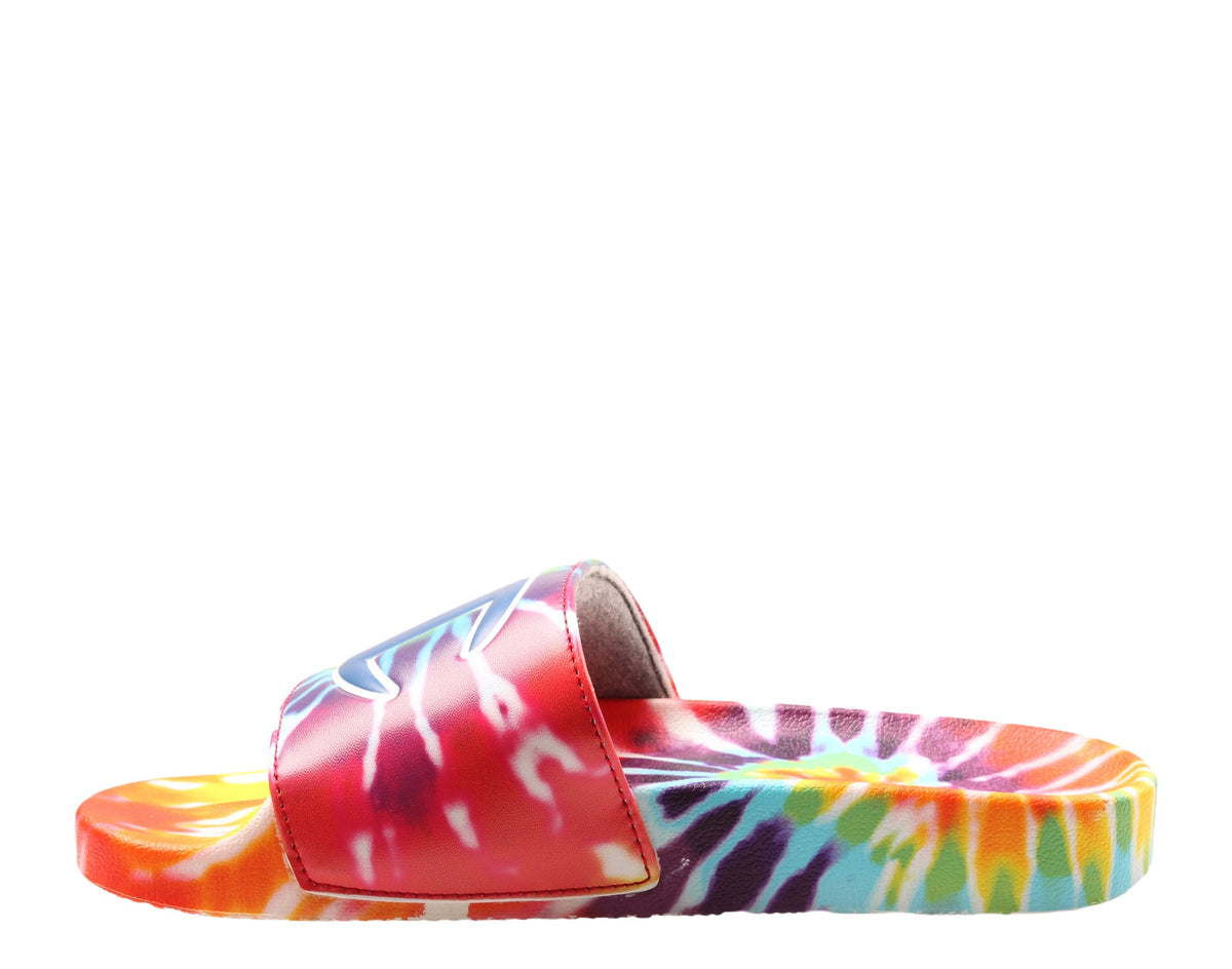 Champion Life IPO Tie Dye Rainbow Big Kids' (GS) Slides — Multi