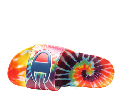 Champion Life IPO Tie Dye Rainbow Big Kids' (GS) Slides — Multi