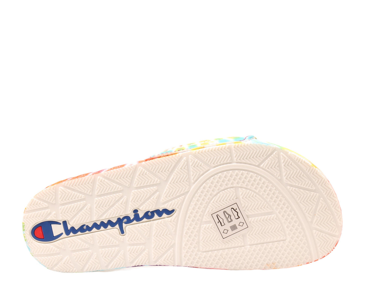 Champion Life IPO Tie Dye Rainbow Big Kids' (GS) Slides — Multi