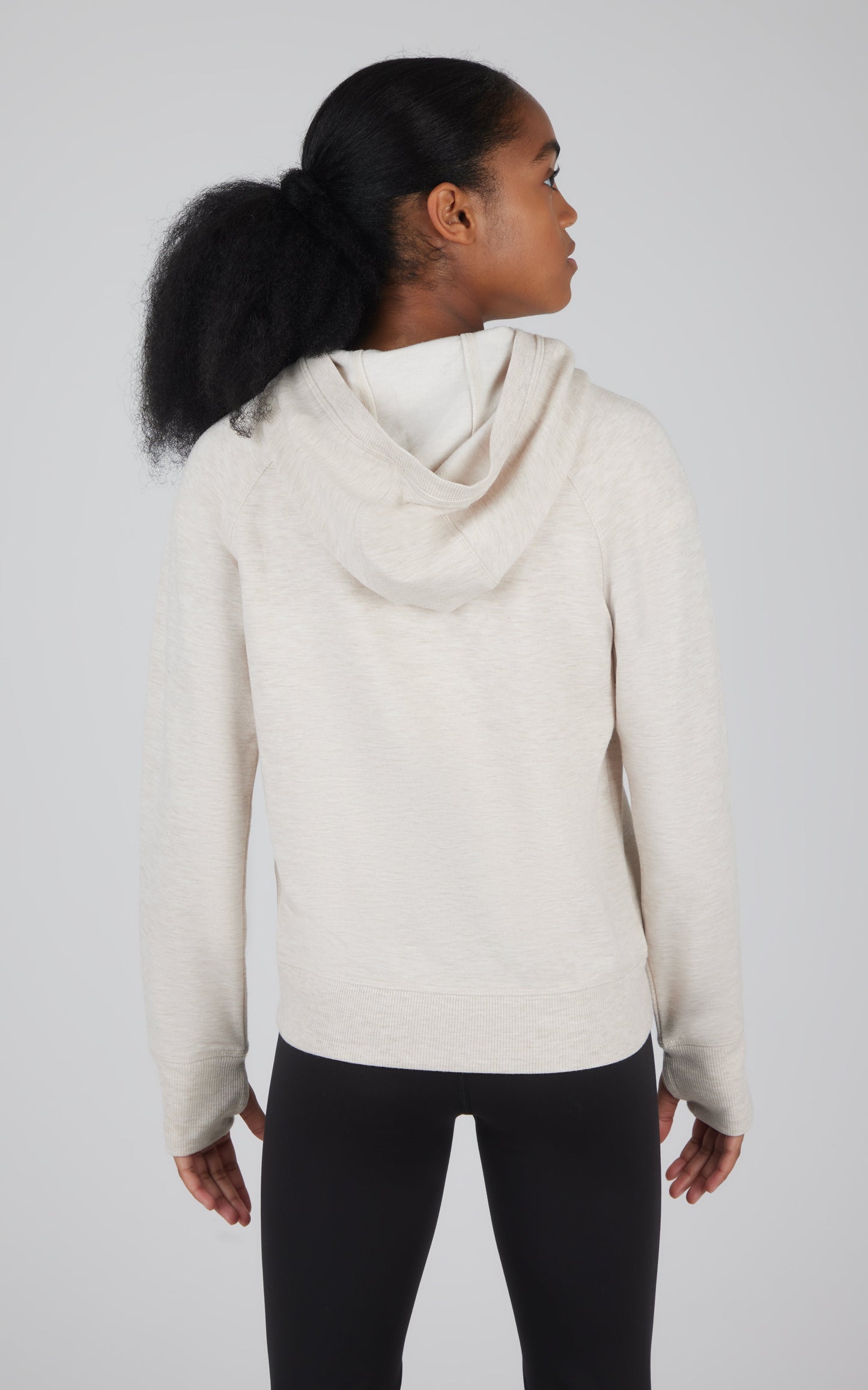 Girls Brushed Full Zip Hooded Jacket