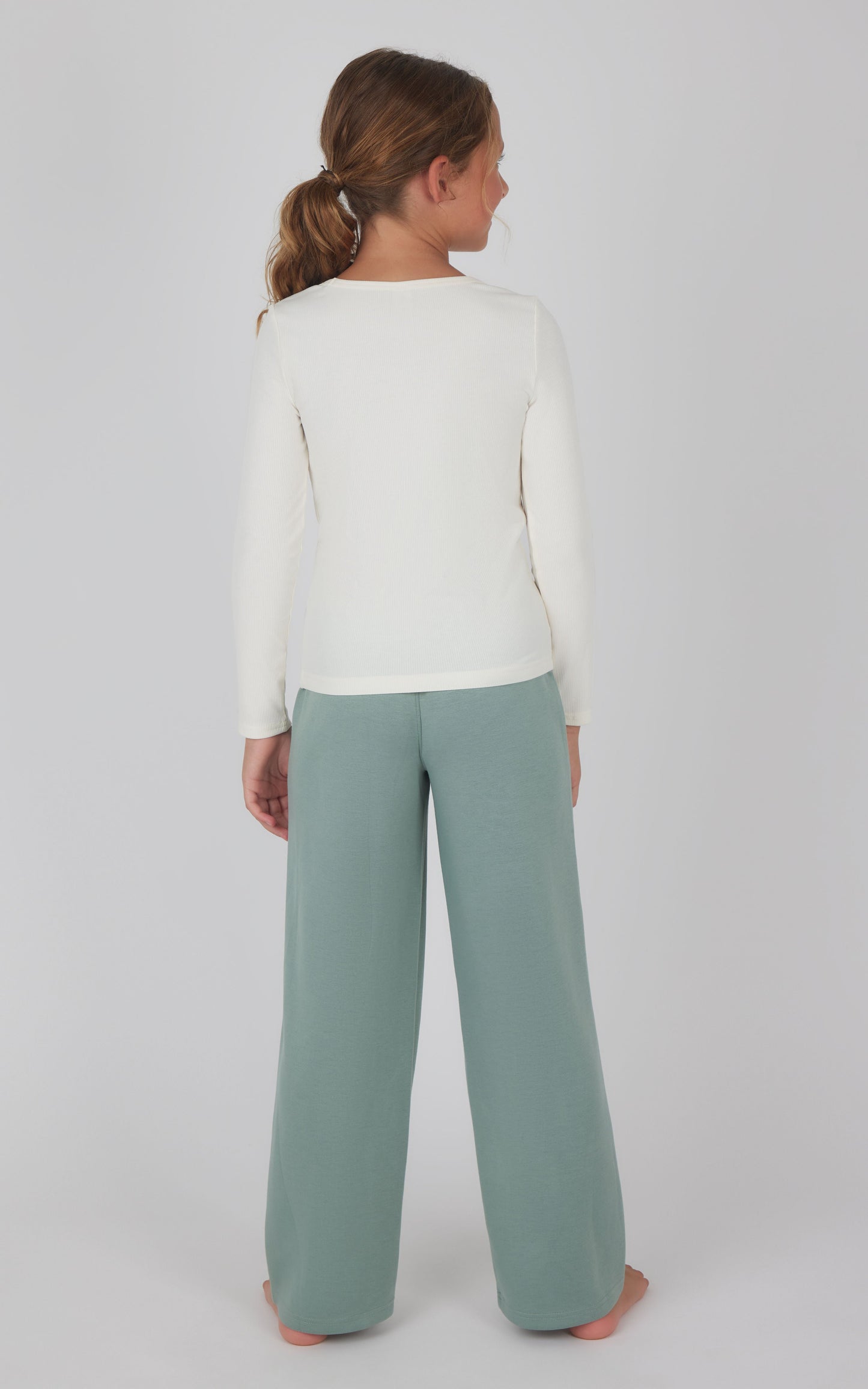 Girls Heavenly Rib School's Out Square Neck Top and Pant