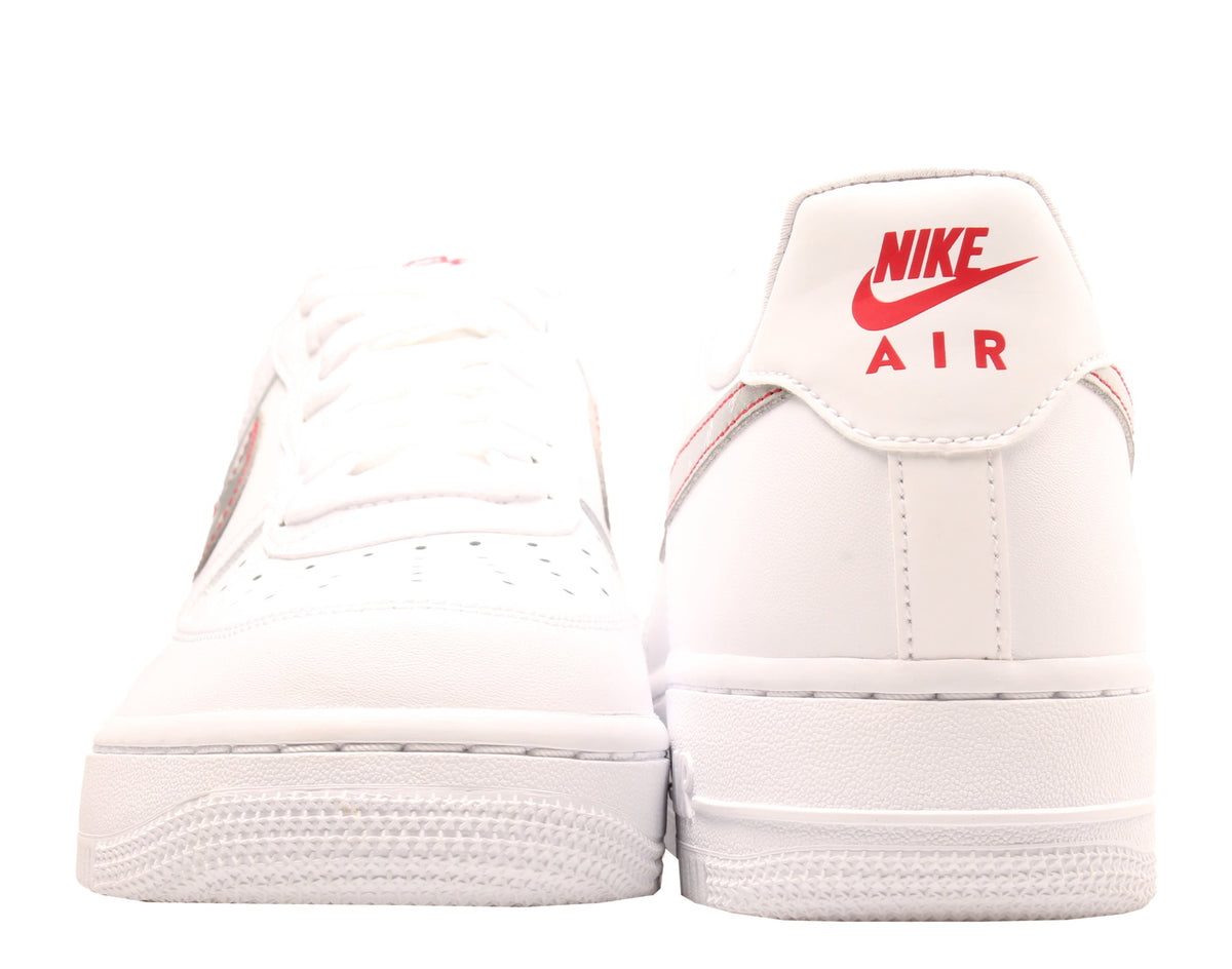 Nike Air Force 1 '07 3M Men's Sneakers — White/Reflective Silver Leather Low-Top