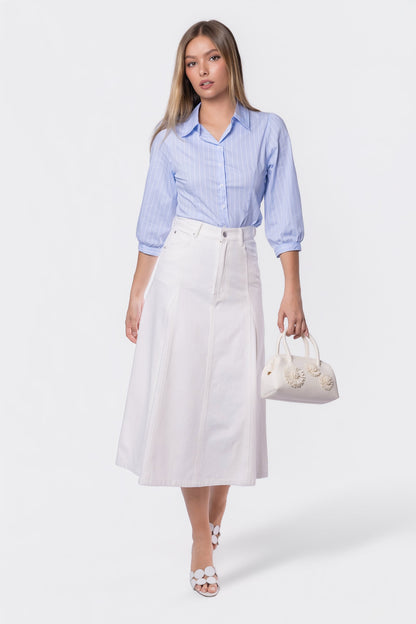 Pia Top (Blue Stripe)