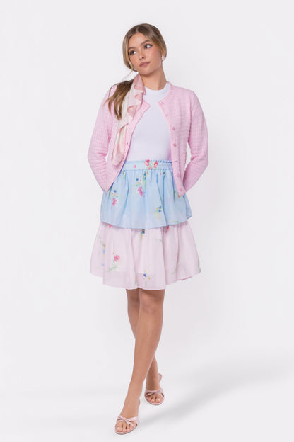 Nora Skirt 23" (Blue Pink)