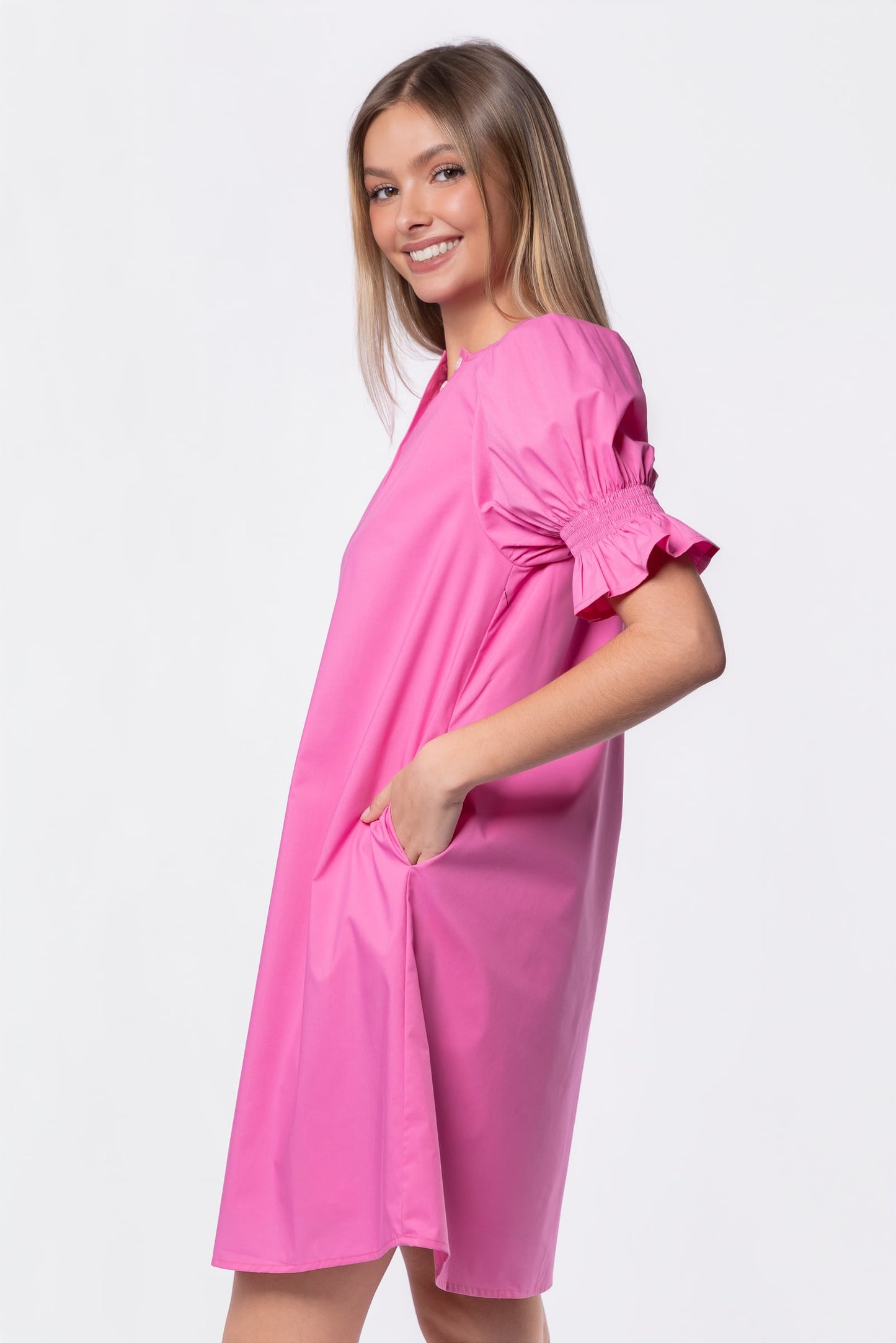 Taya Dress 37" (Pink)