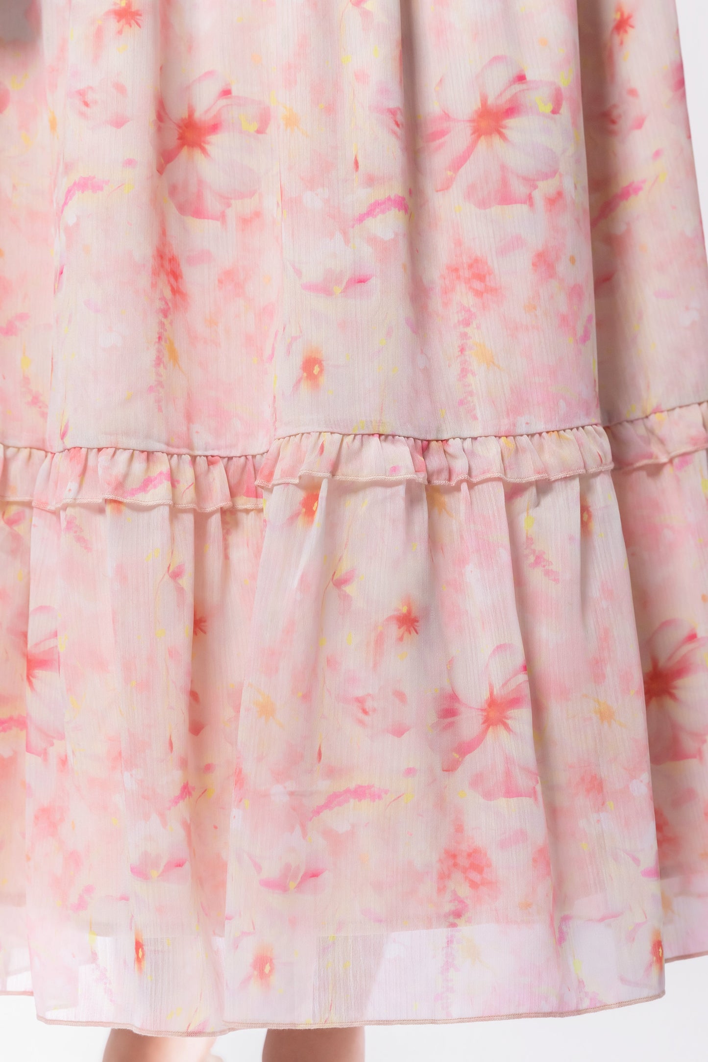 Victoria Dress (Pink Yellow)