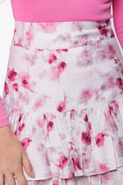 Tessa Skirt (Pink/White)