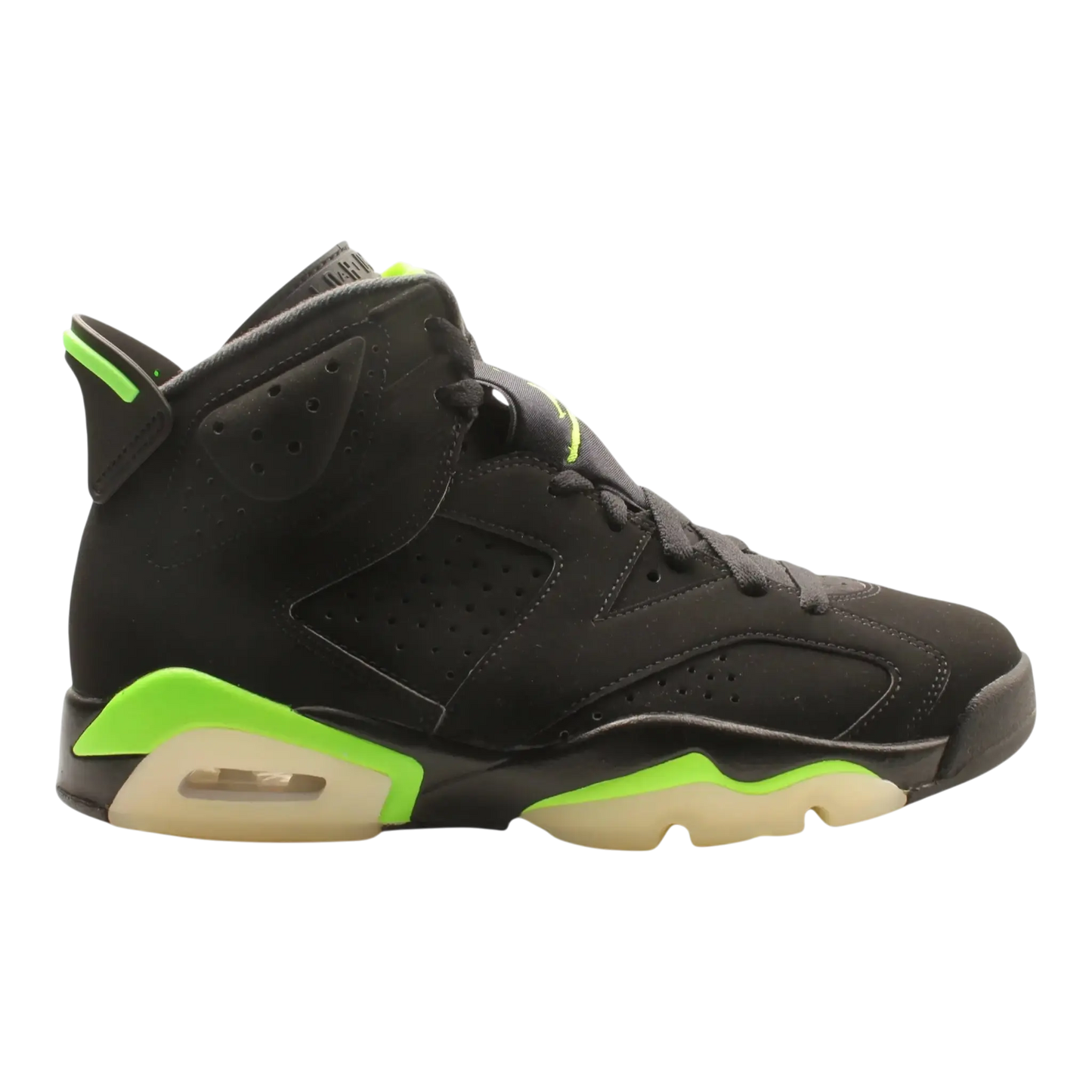 Jordan Air Jordan 6 Retro Men Basketball Sneakers Black/Electric Green