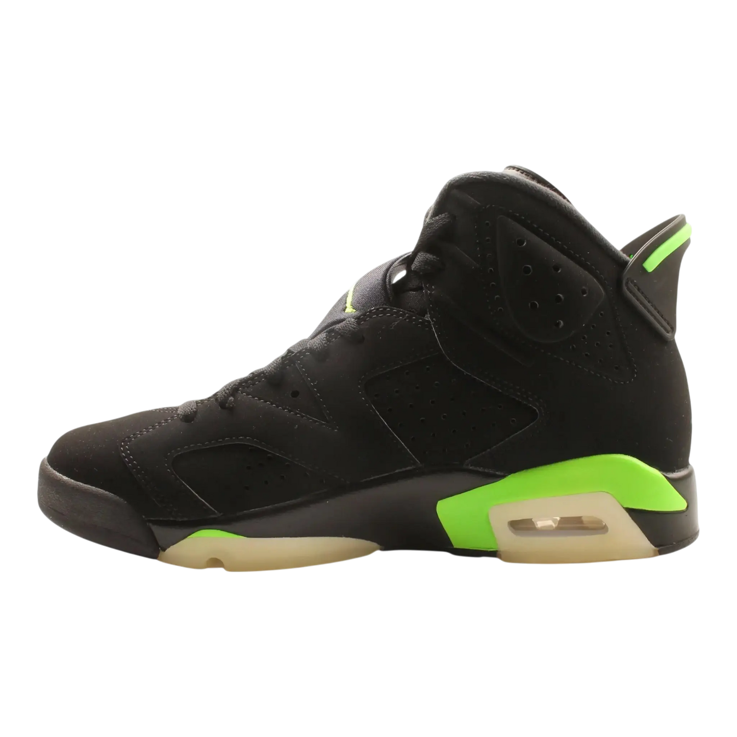 Jordan Air Jordan 6 Retro Men Basketball Sneakers Black/Electric Green