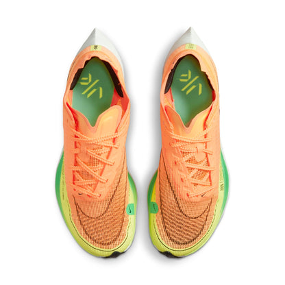 Nike Women's Zoomx Vaporfly Next% 2 'Peach Cream Green Shock' Sneakers