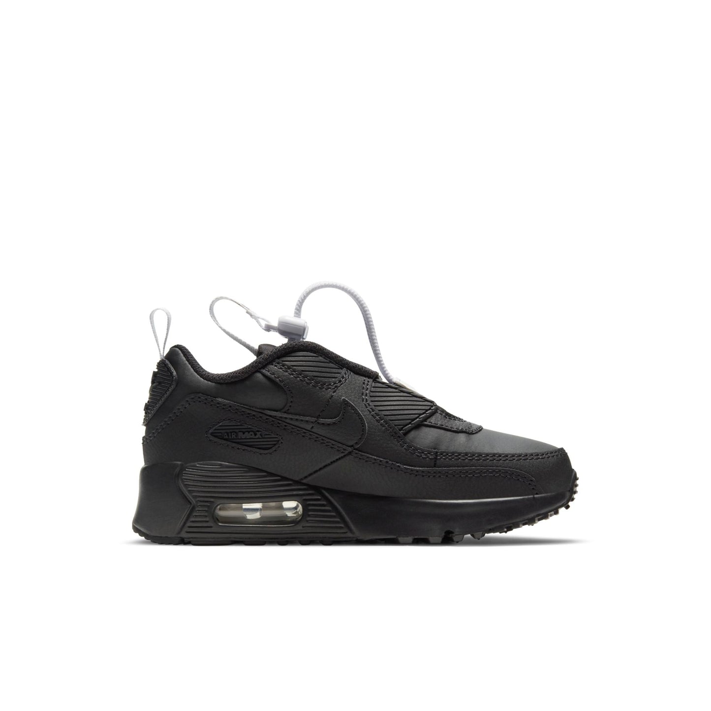 Nike Preschool Air Max 90 Toggle 'Triple Black Ps' Sneakers