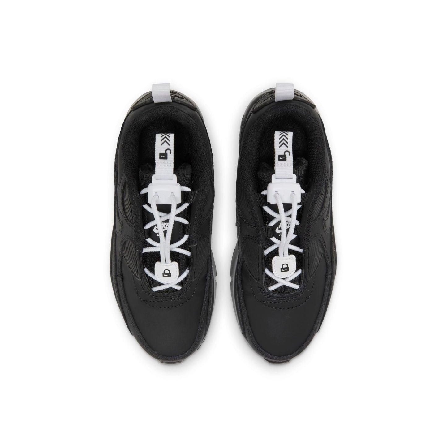 Nike Preschool Air Max 90 Toggle 'Triple Black Ps' Sneakers