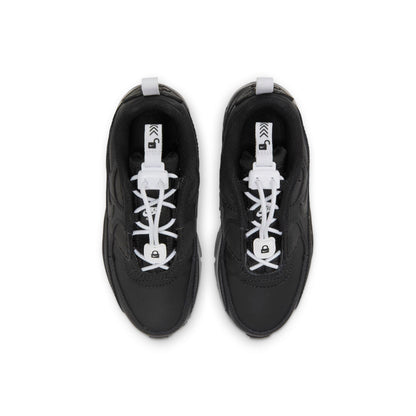 Nike Preschool Air Max 90 Toggle 'Triple Black Ps' Sneakers
