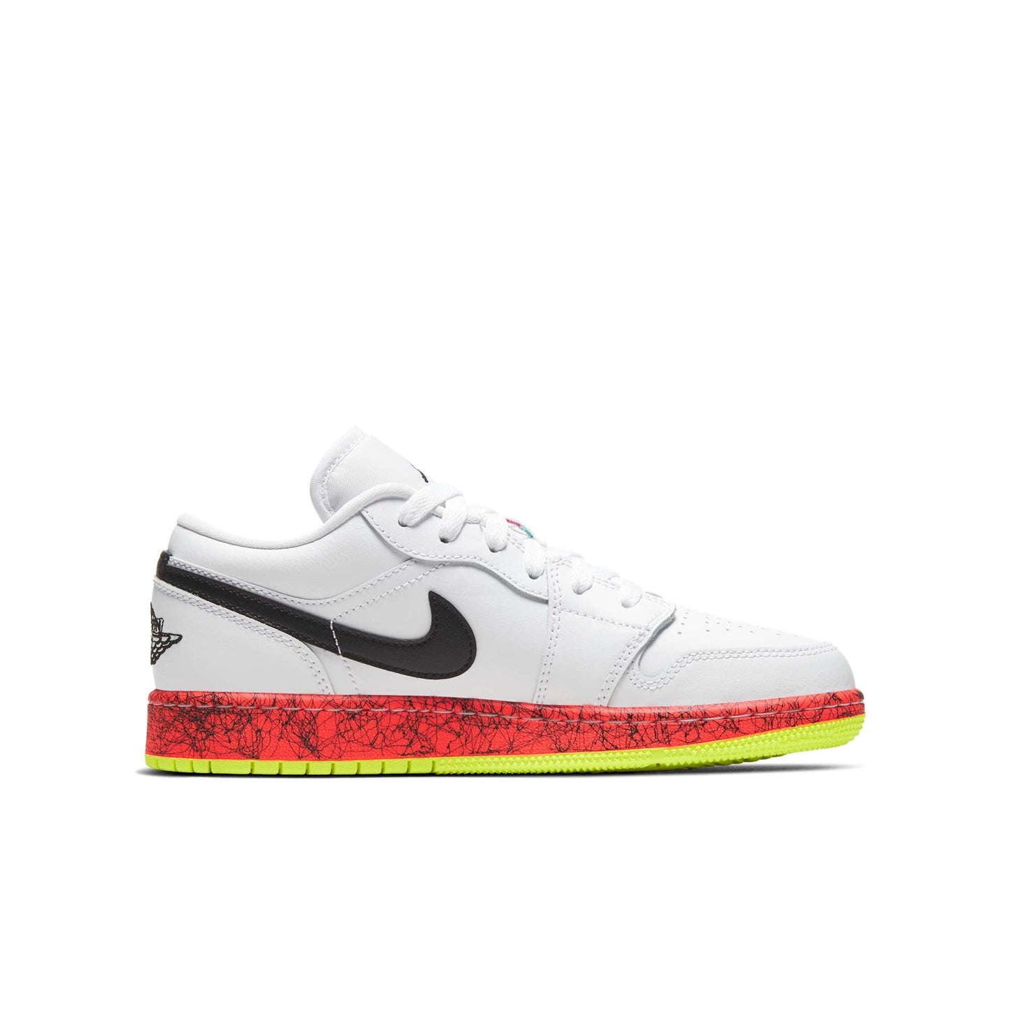 Air Jordan Grade School Retro 1 Low 'Multi-Color Midsoles White' Gs Sneakers