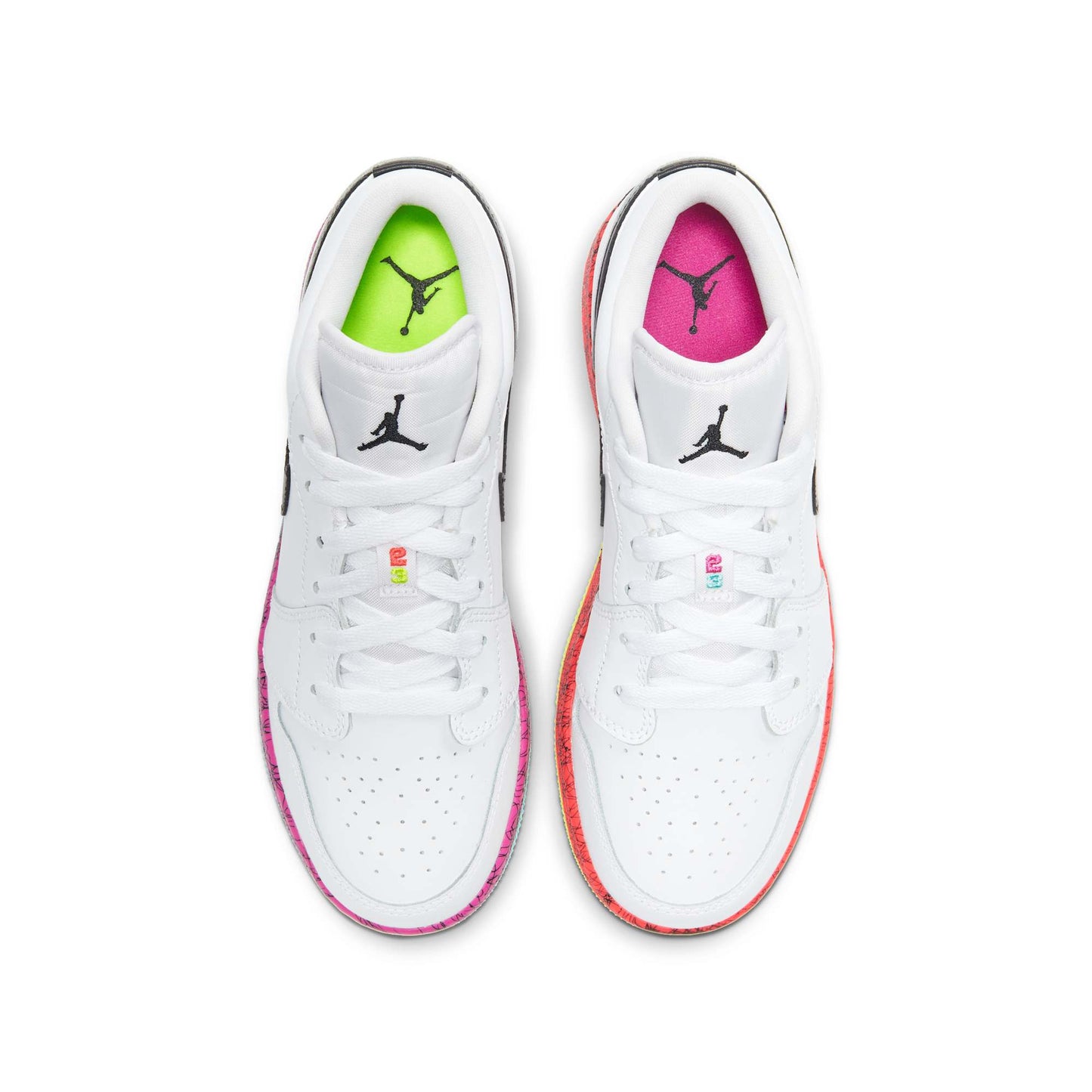 Grade School Air Jordan Retro 1 Low 'Multi-Color Midsoles White' (Gs)