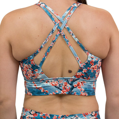 Constantly Varied Gear Longline Bra - Cherry Blossoms