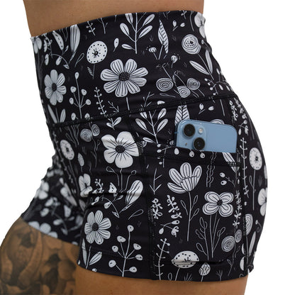 Constantly Varied Gear Shorts - Monochrome Meadow