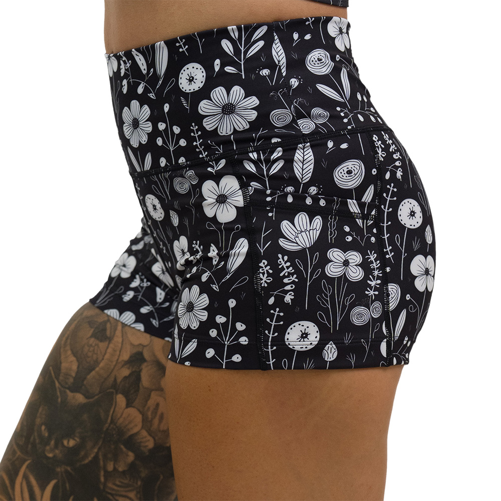 Constantly Varied Gear Shorts - Monochrome Meadow