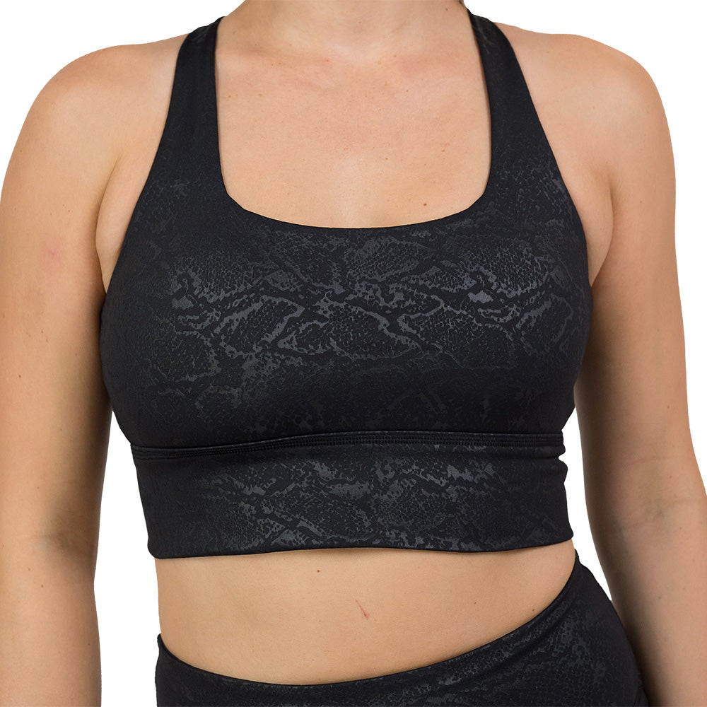Constantly Varied Gear Longline Bra - Shadow Python