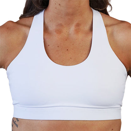 Constantly Varied Gear Butterfly Back Bra - All White