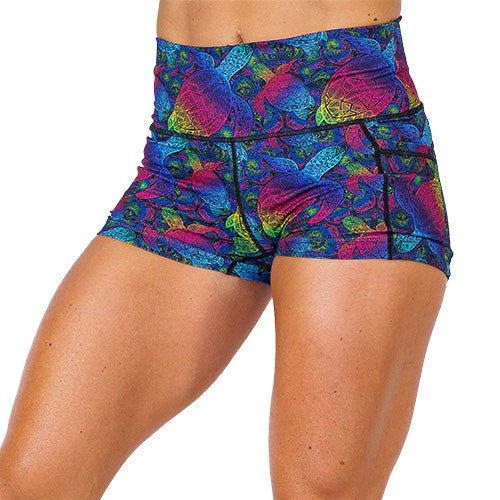Constantly Varied Gear Shorts - Rainbow Turtle