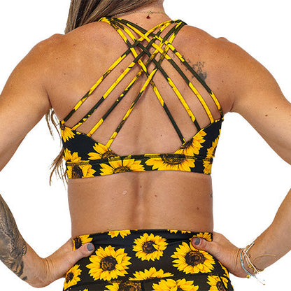 Constantly Varied Gear Butterfly Back Bra - Sunflower