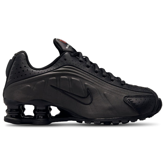Nike Grade School Shox R4 Black/Bright Crimson