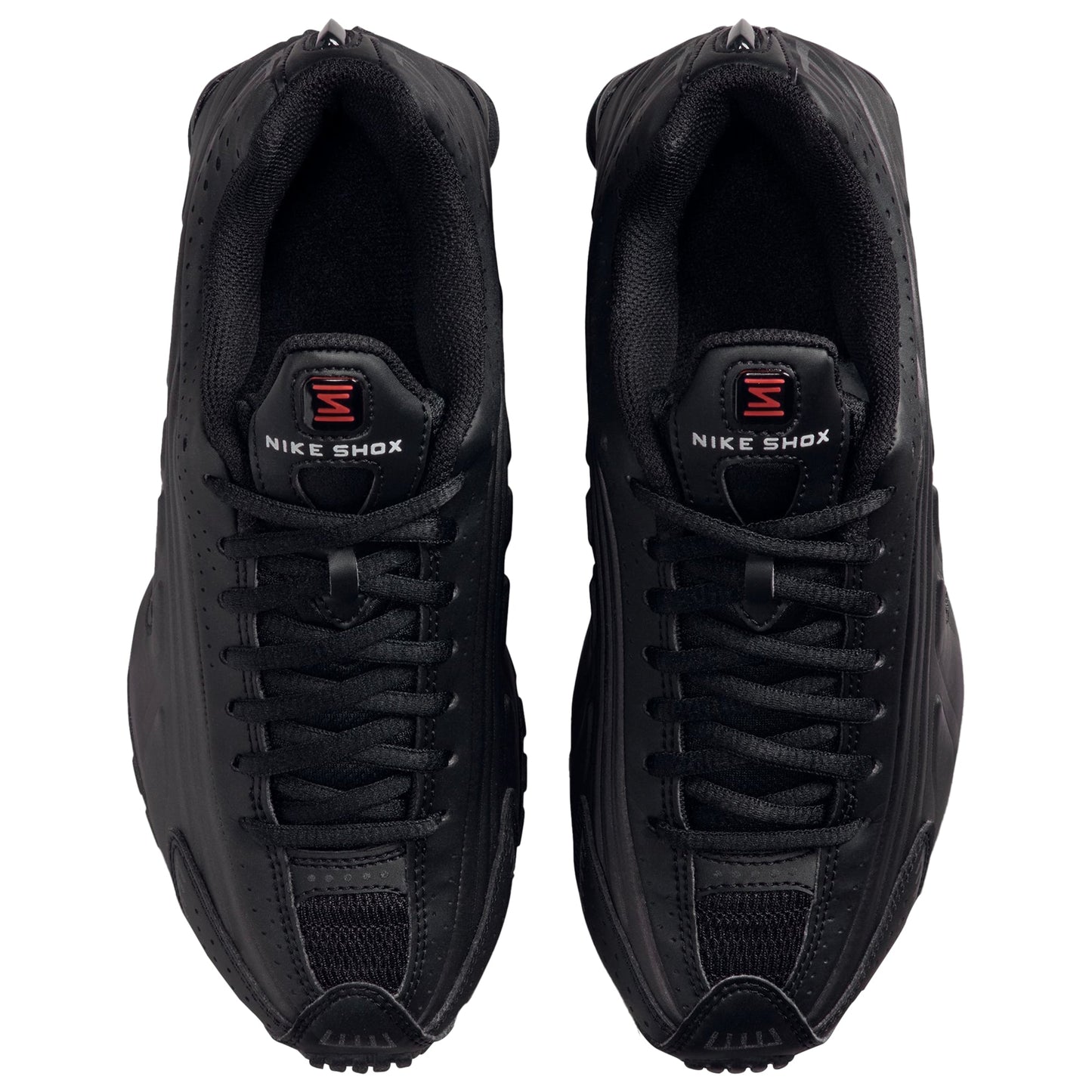 Nike Grade School Shox R4 Black/Bright Crimson