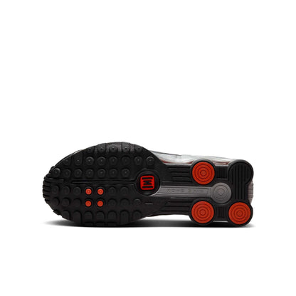 Nike Grade School Shox R4 'Metallic Silver Black Picante Red' Shoes