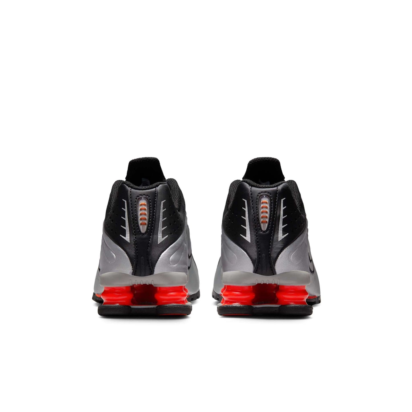 Nike Grade School Shox R4 'Metallic Silver Black Picante Red' Shoes