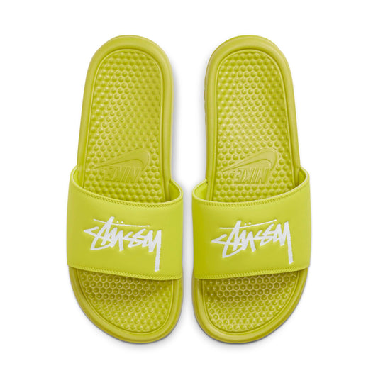 Nike Men's Stussy X Benassi 'Bright Cactus' Sneakers