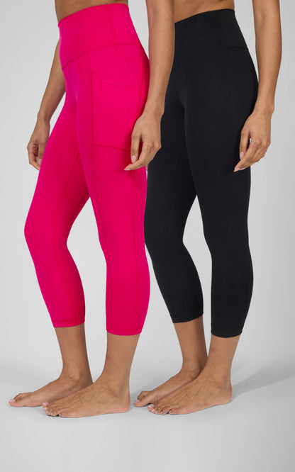 2 PK Interlock Side Pocket and Everyday Capris