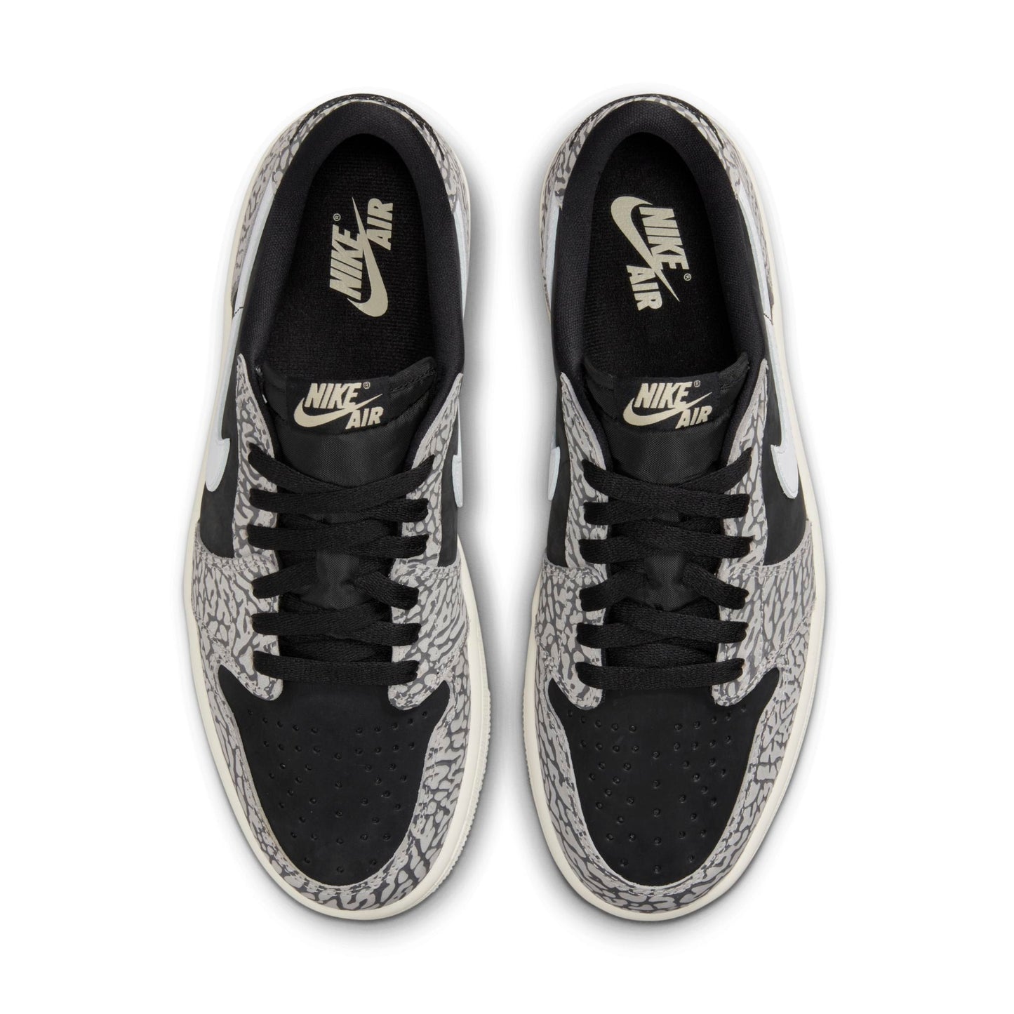 Air Jordan Men's Retro 1 Low Og 'Black Cement' Sneakers