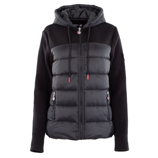 Womens Quilted Jacket Custom Design Middle-Fold High Density