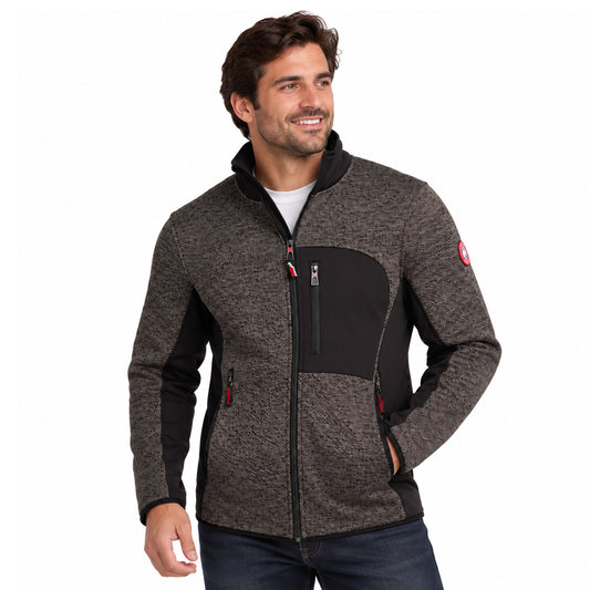 Canada Weather Gear Men's Sweater Fleece with Techno Fleece Jacket