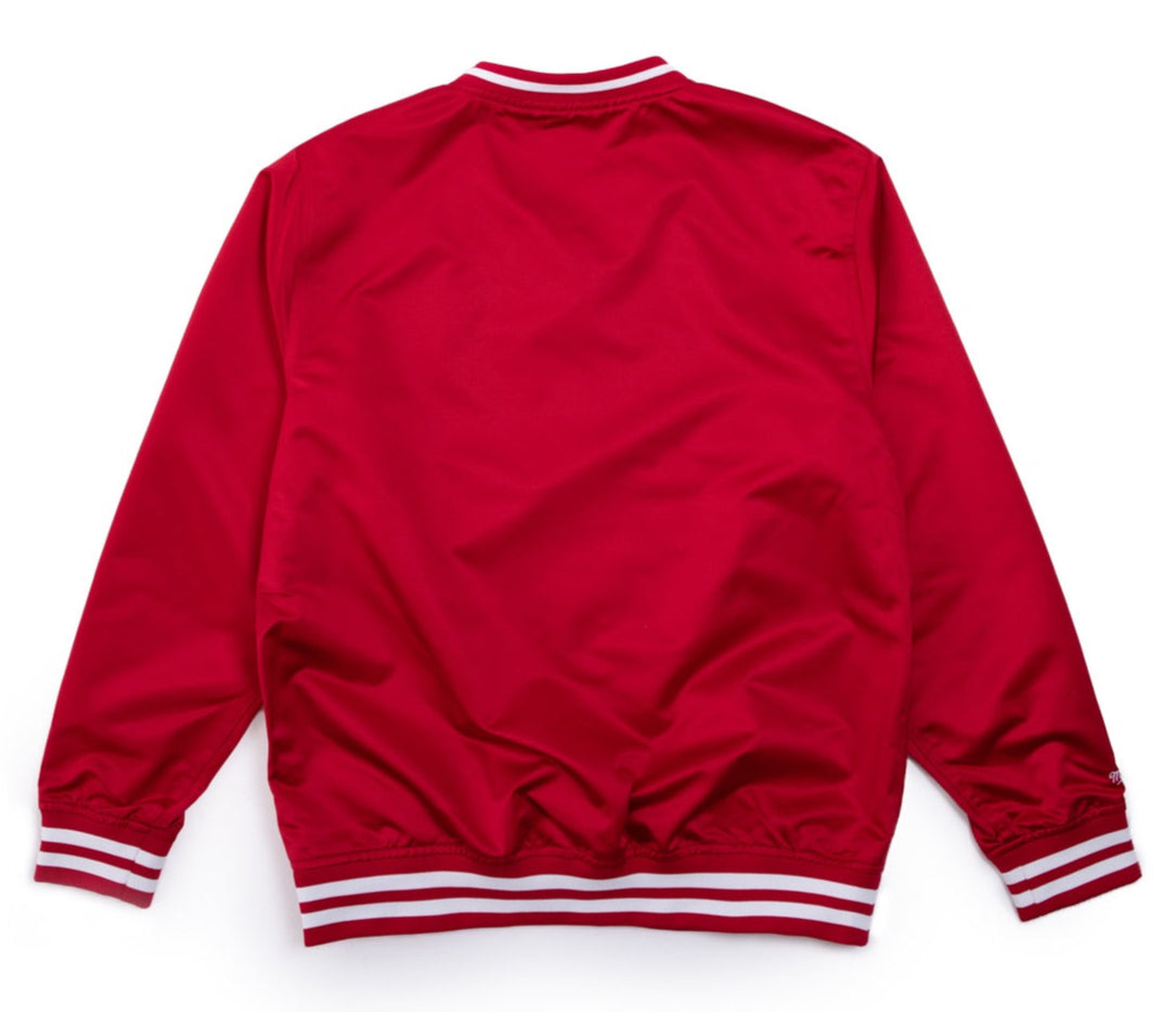 Mitchell & Ness Men's Sideline Pullover Satin Jacket Bulls Pullovers
