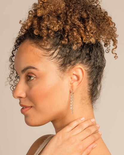 By My Side Pear Cut Chandelier Earrings