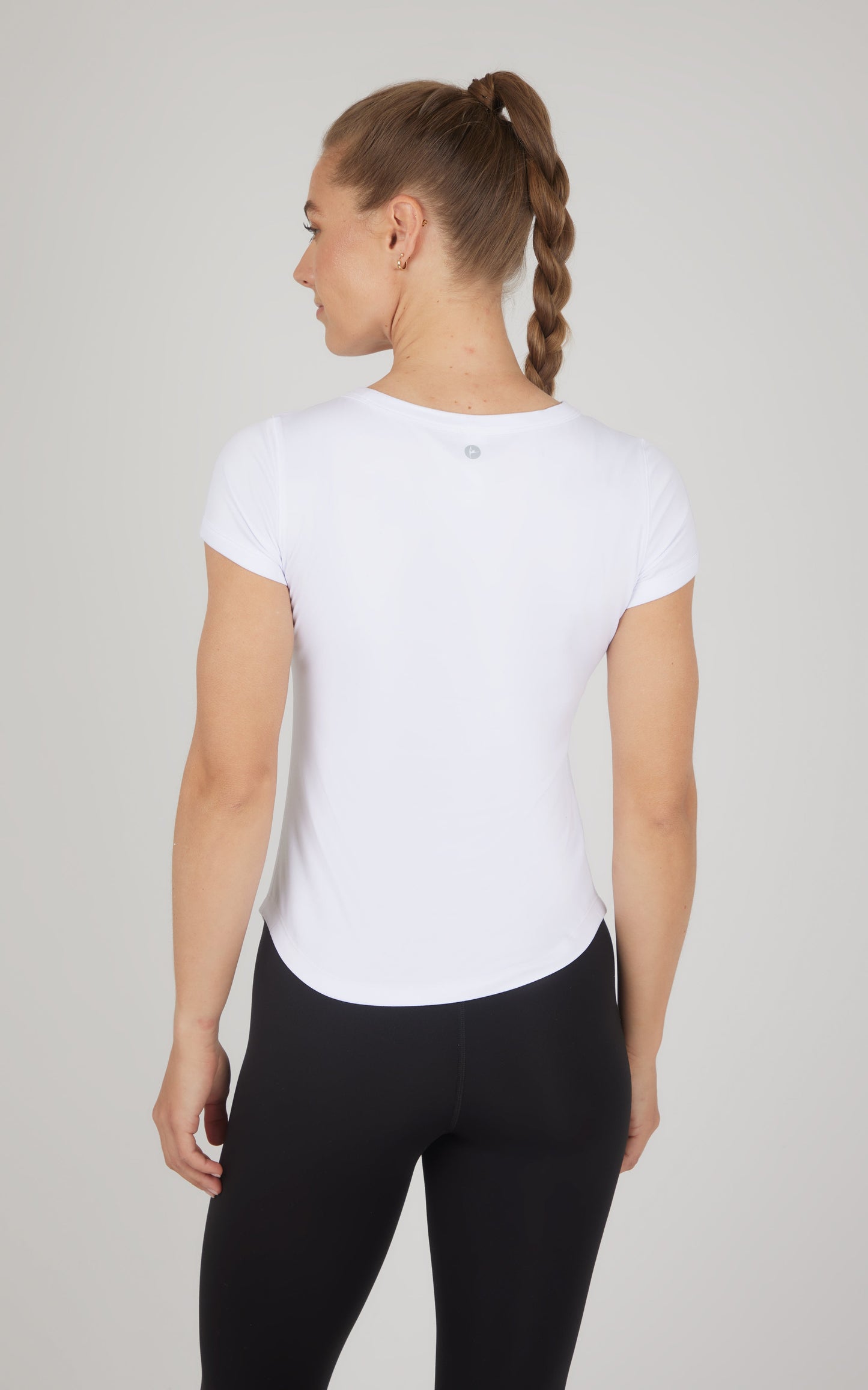 2 PK Super Soft Synergy High Crew Neck Short Sleeve Top and Crew Neck Top