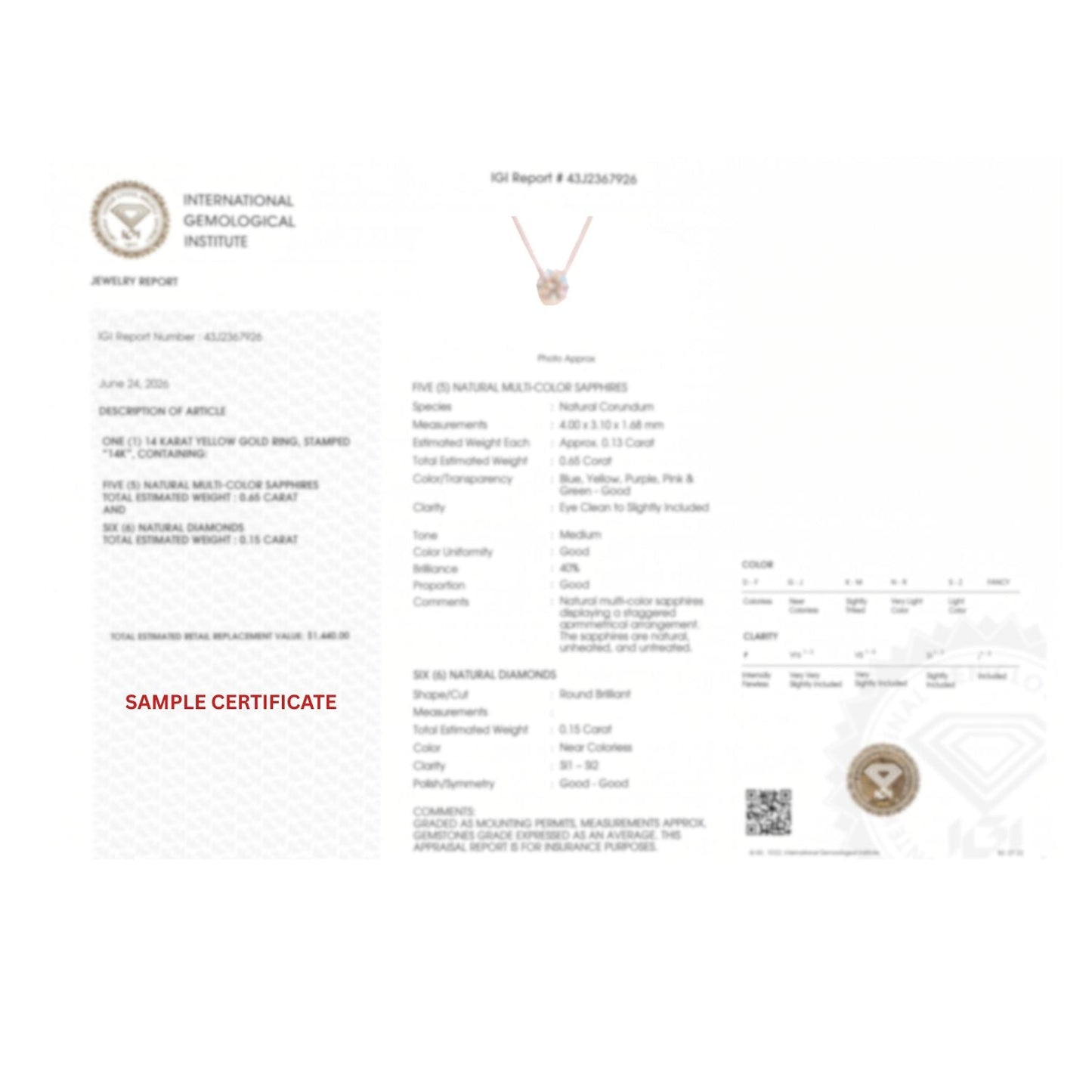 Round (F/VS) Lab Grown Diamond Prong 14K Yellow Gold Three-Stone Past Present Future Pendant Necklace