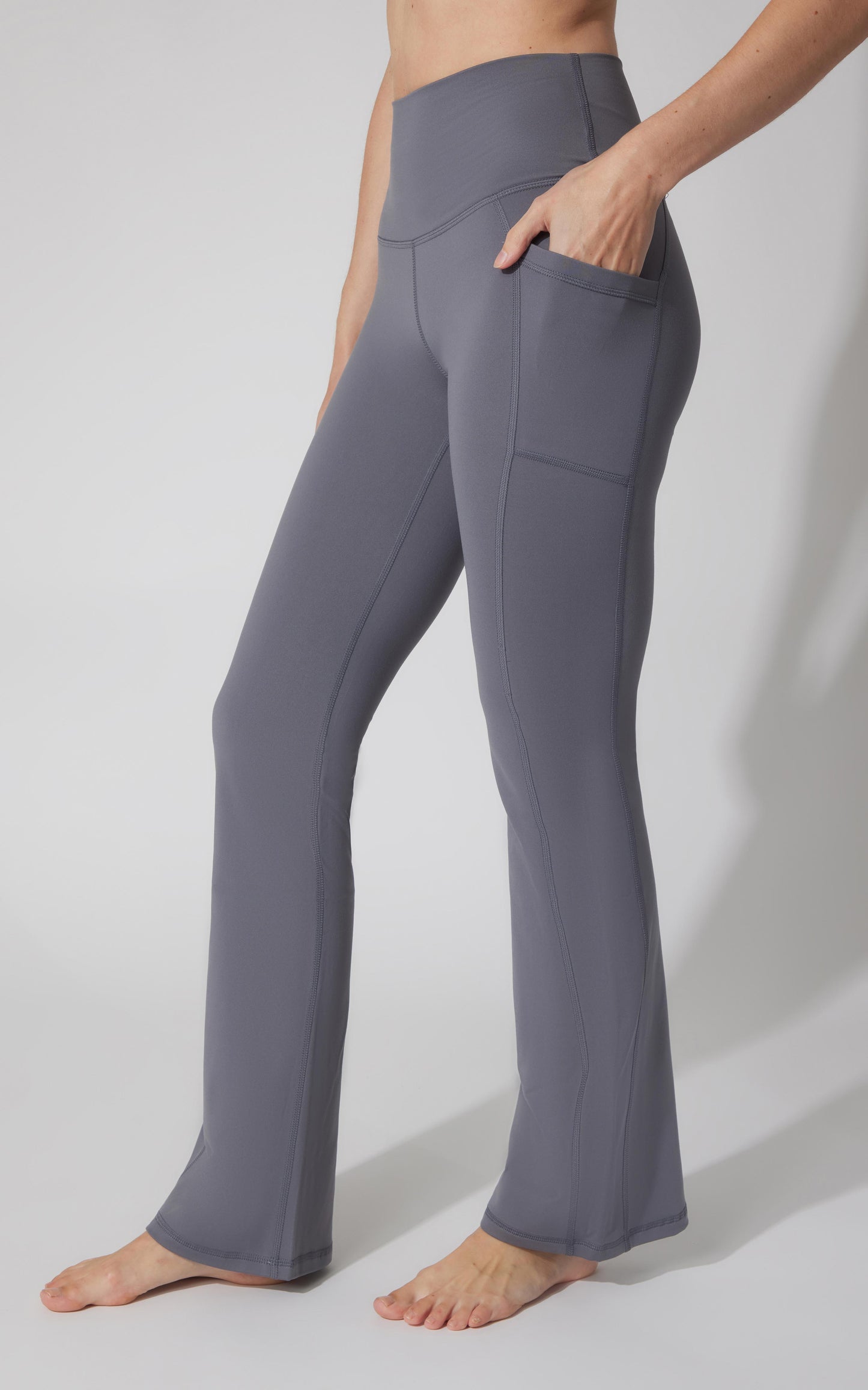 Polarlux Tribeca Elastic Free Full Length Side Pocket Flare Leg Pant