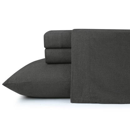 Kathy Ireland 100% Turkish Cotton Solid Flannel Sheet Set
