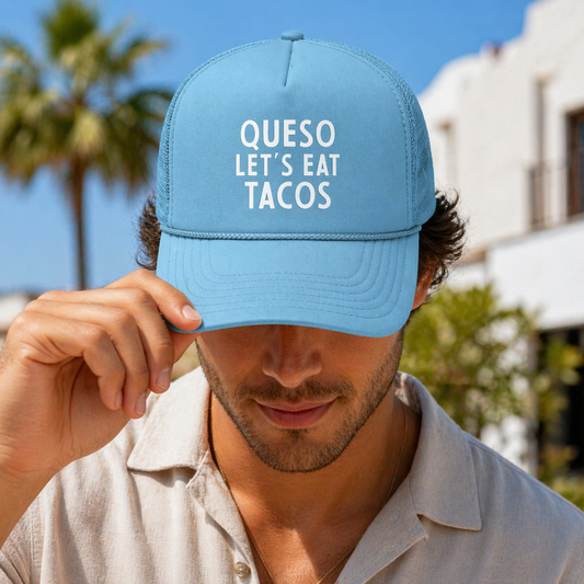 Frankie Jean Queso Let's Eat Tacos Foam Snapback