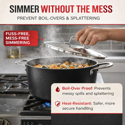 Maestro Stock Pot with Lid — 4.5-QT.