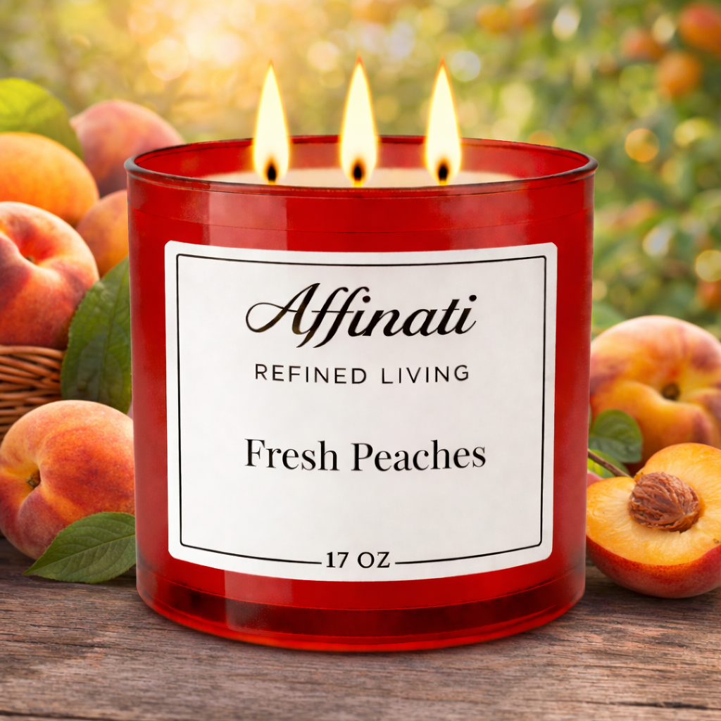 3-Wick Fresh Peaches Candle