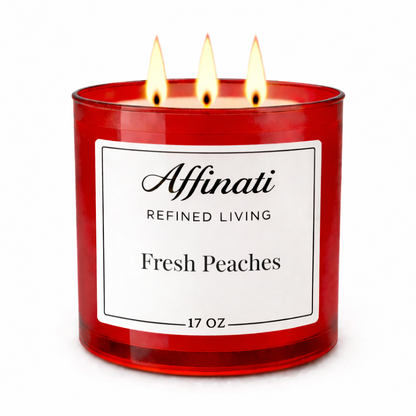 3-Wick Fresh Peaches Candle