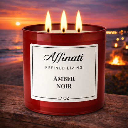 3-Wick Amber Noir Candle