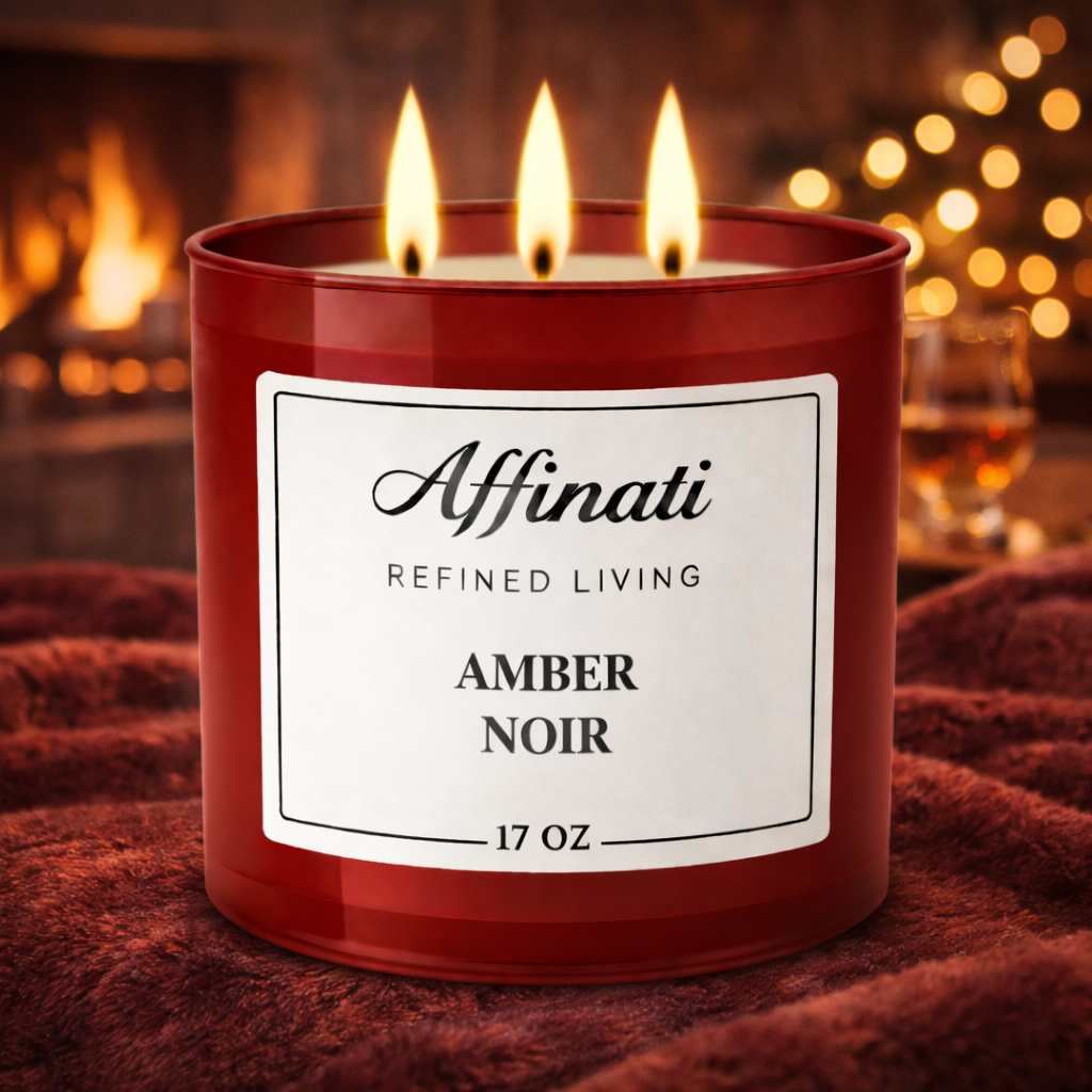 3-Wick Amber Noir Candle