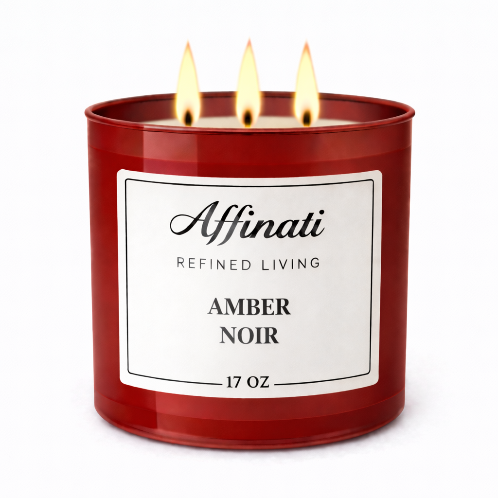3-Wick Amber Noir Candle